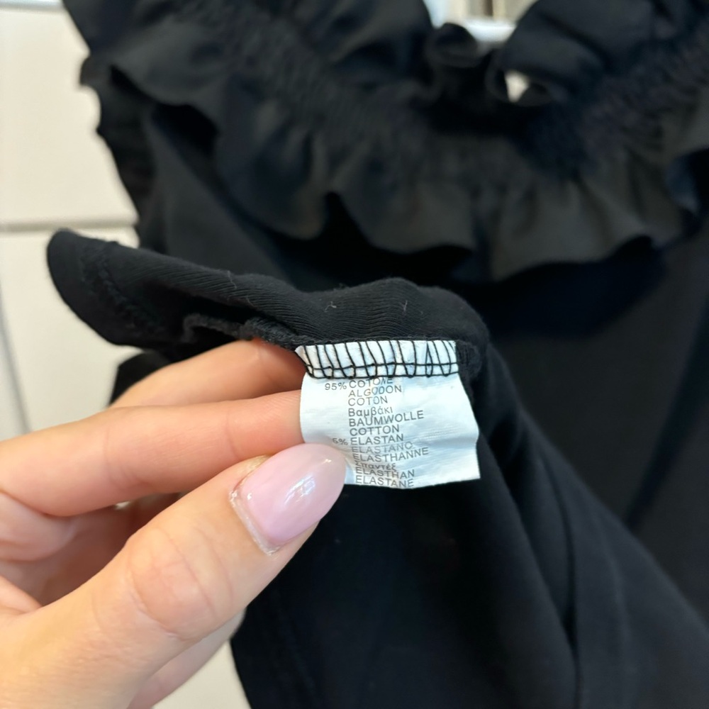 Y2K Black Ruffle Tank - Picture 4 of 4